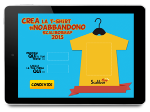 creaTshirt #noaAbbandono scalibormap no abbandono dei cani