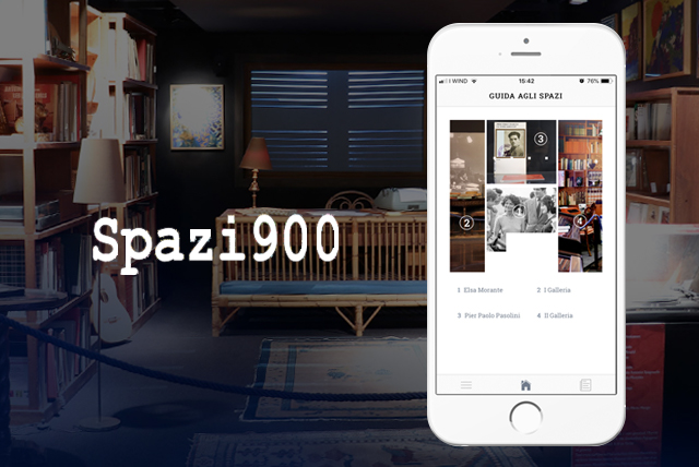 immagine e logo spazi900 app per visitare biblioteca nazionale di Roma 