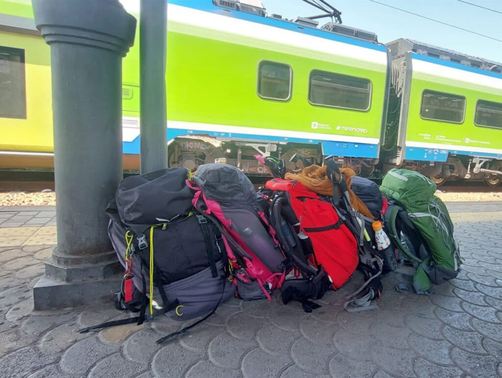 zaini in stazione