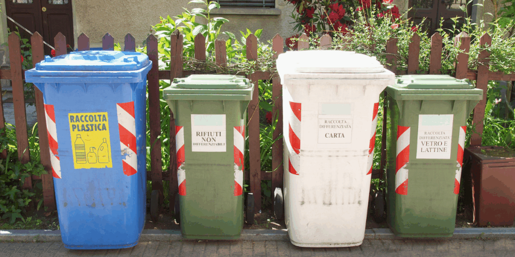 bidoni raccolta differenziata